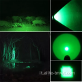 Feedlamp a LED verde zoom a 3 modalità per campeggio